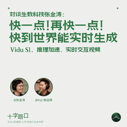 快一点！再快一点！快到世界能实时生成｜和生数科技张金涛聊：Vidu S1、推理加速、实时交互视频