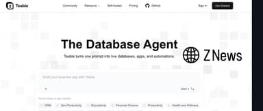 ZhenFund angel project "Teable" announces completion of several-million-dollar angel round, launches world's first multidimensional spreadsheet agent | Z News