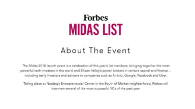 The "Oscars of Global Investing" Unveiled: Source Code Capital's Yi Cao Makes Forbes' 2018 Midas List