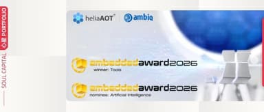 Ambiq 凭借 heliaAOT™ 荣获 Embedded World 2026 大奖 | 心星 PORTFOLIO